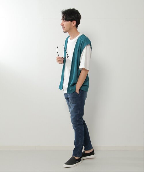 ikka(イッカ)の「【2点セット】ジョーゼットジレインナーセット(ベスト・メンズ・ブラック/グリーン・S/M/L/XL)」の21枚目の写真