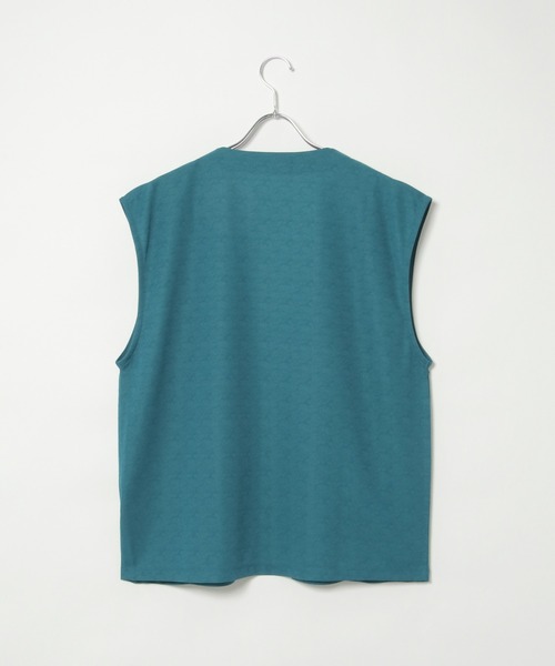 ikka(イッカ)の「【2点セット】ジョーゼットジレインナーセット(ベスト・メンズ・ブラック/グリーン・S/M/L/XL)」の10枚目の写真