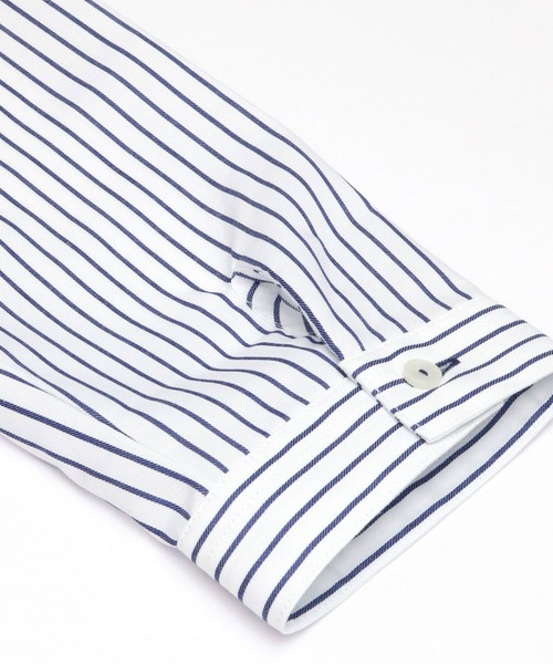 TOKYO SHIRTS（トウキョウシャツ）の「形態安定ノーアイロン スキッパー 七分袖ビジネスワイシャツ（ビジネスシャツ・レディース・ブルー・LL/S/M/L/XL）」の2枚目の写真