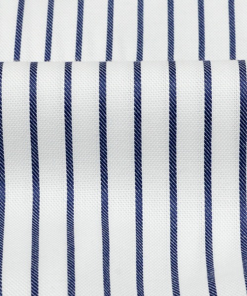 TOKYO SHIRTS（トウキョウシャツ）の「形態安定ノーアイロン スキッパー 七分袖ビジネスワイシャツ（ビジネスシャツ・レディース・ブルー・LL/S/M/L/XL）」の5枚目の写真