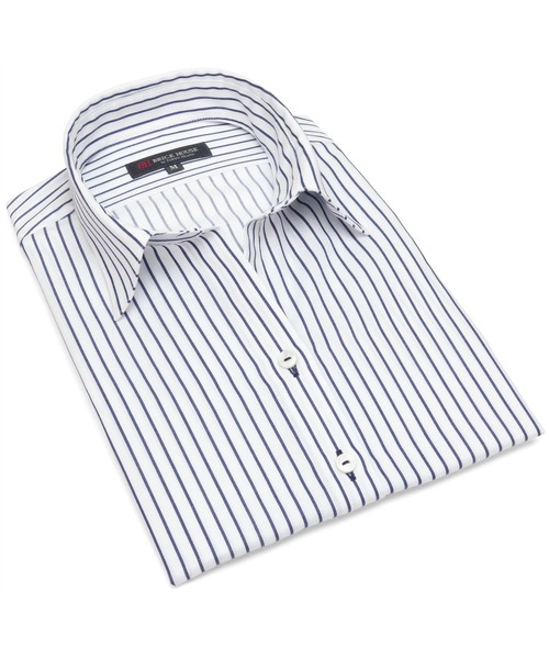 TOKYO SHIRTS（トウキョウシャツ）の「形態安定ノーアイロン スキッパー 七分袖ビジネスワイシャツ（ビジネスシャツ・レディース・ブルー・LL/S/M/L/XL）」の9枚目の写真