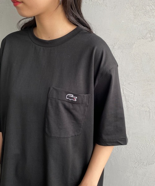 tシャツ LACOSTE/ラコステ ワンポイントポケットTシャツ/アウトラインクロックポケットTシャツ レディース LACOSTE（ラコステ）の「[LACOSTE/ラコステ] ワンポイントロゴ