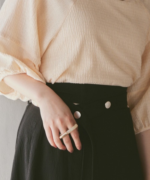 moi tytto(モイテュット)の「ニュアンスカラーフィンガーリング/フラワーリング/ポイントイヤカフ3set(リング・レディース・ナチュラル・FREE)」の13枚目の写真