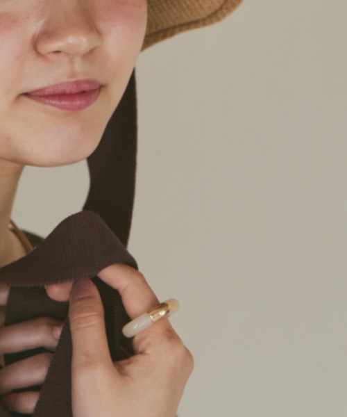 moi tytto(モイテュット)の「ニュアンスカラーフィンガーリング/フラワーリング/ポイントイヤカフ3set(リング・レディース・ナチュラル・FREE)」の14枚目の写真