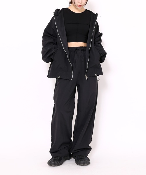 Figments（フィグメンツ）の「ナイロンパンツ（その他パンツ・レディース・グレー/ブラック・FREE）」の4枚目の写真