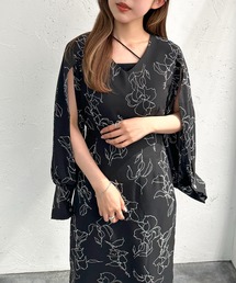 袖スリットワンピース【ZOZOTOWN限定アイテム】