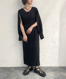 apres jour mignon | 袖スリットワンピース【ZOZOTOWN限定アイテム】(ワンピース)