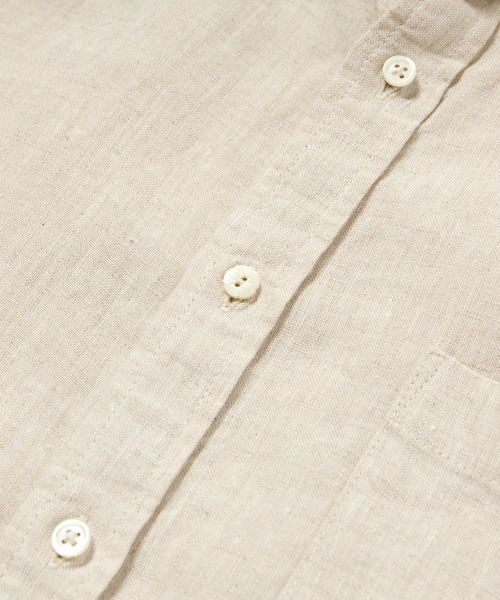 MEN'S BIGI（メンズビギ）の「デラベリネンシャンブレー七分袖シャツ（シャツ/ブラウス・メンズ・イエロー/チャコールグレー/ベージュ/ネイビー・01/02/03/04）」の10枚目の写真