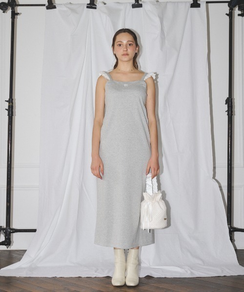 MIRO AMURETTE(ミロアミュレット)の「MIRO sweat cami onepiece/スウェットキャミワンピース(ワンピース・レディース・グレー・MEDIUM/SMALL)」の8枚目の写真