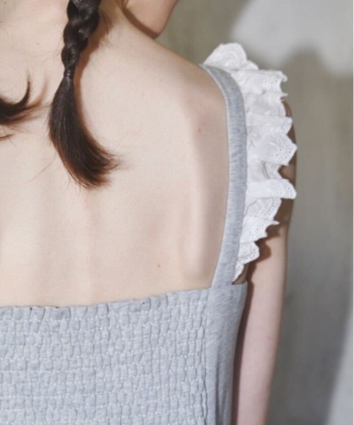 MIRO AMURETTE(ミロアミュレット)の「MIRO sweat cami onepiece/スウェットキャミワンピース(ワンピース・レディース・グレー・MEDIUM/SMALL)」の11枚目の写真