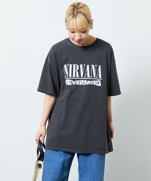 ニルヴァーナ シルヴァー Tシャツ　フリークスストア別注　ヘビーコットン FREAK'S STORE（フリークスストア）の「【限定展開】NIRVANA