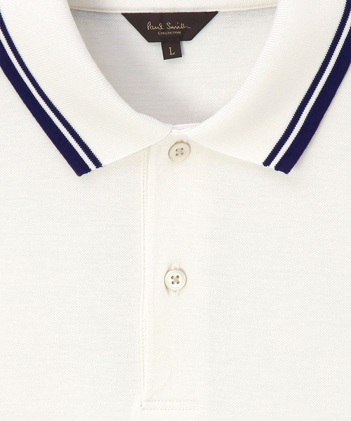 Paul Smith COLLECTION(ポールスミスコレクション)の「カラーラインカノコ ポロシャツ / 134306 J2318(ポロシャツ・メンズ・ネイビー/ブラック/バーガンディー/オフホワイト・X-LARGE/MEDIUM/LARGE)」の5枚目の写真