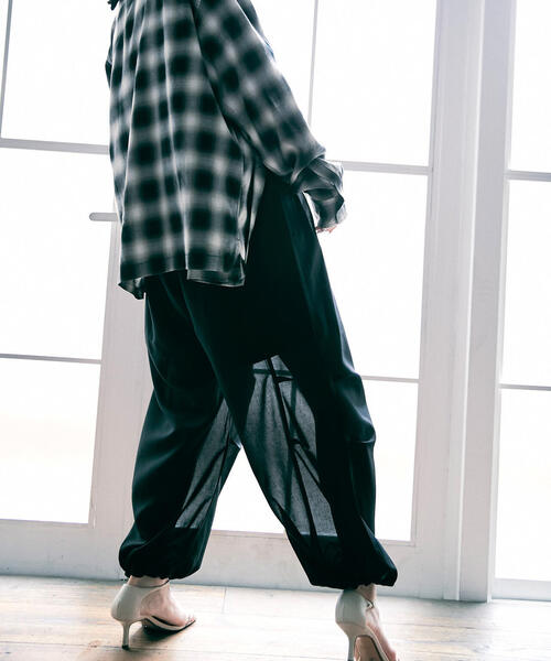 schott(ショット)の「【Women's】SchottxRUMBLE RED/ショット×ランブルレッド/CHIFFON SNOW PANTS/シフォン スノーパンツ(カーゴパンツ・レディース・ホワイト系2/ブラック・F)」の6枚目の写真
