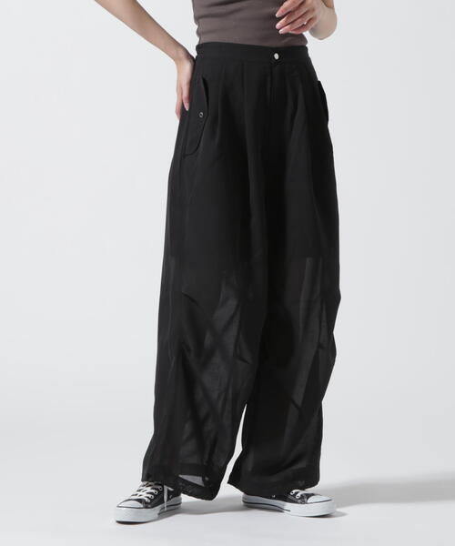 schott(ショット)の「【Women's】SchottxRUMBLE RED/ショット×ランブルレッド/CHIFFON SNOW PANTS/シフォン スノーパンツ(カーゴパンツ・レディース・ホワイト系2/ブラック・F)」の8枚目の写真