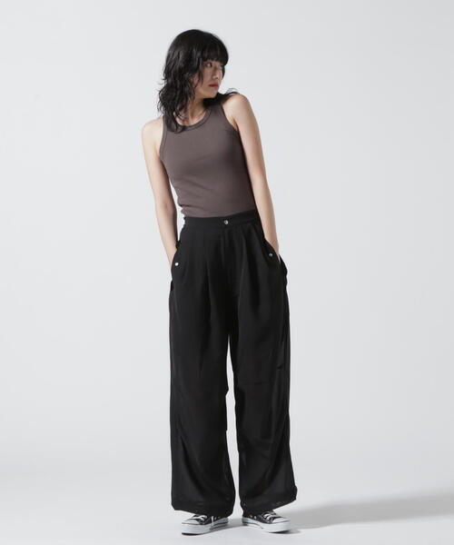 schott(ショット)の「【Women's】SchottxRUMBLE RED/ショット×ランブルレッド/CHIFFON SNOW PANTS/シフォン スノーパンツ(カーゴパンツ・レディース・ホワイト系2/ブラック・F)」の9枚目の写真