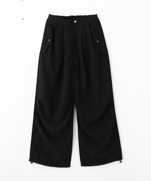 schott(ショット)の「【Women's】SchottxRUMBLE RED/ショット×ランブルレッド/CHIFFON SNOW PANTS/シフォン スノーパンツ(カーゴパンツ・レディース・ホワイト系2/ブラック・F)」の10枚目の写真
