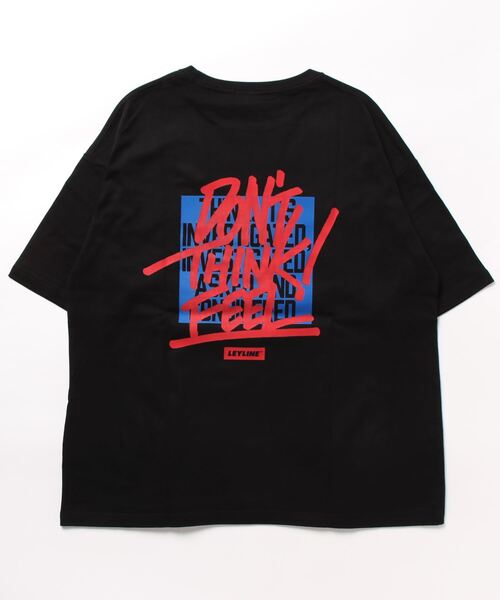 Leyline（レイライン）の「【Leyline】ビッグシルエットTシャツ「Over paint tee」（Tシャツ/カットソー・メンズ・ホワイト/ブラック・MEDIUM/LARGE/X-LARGE）」の4枚目の写真