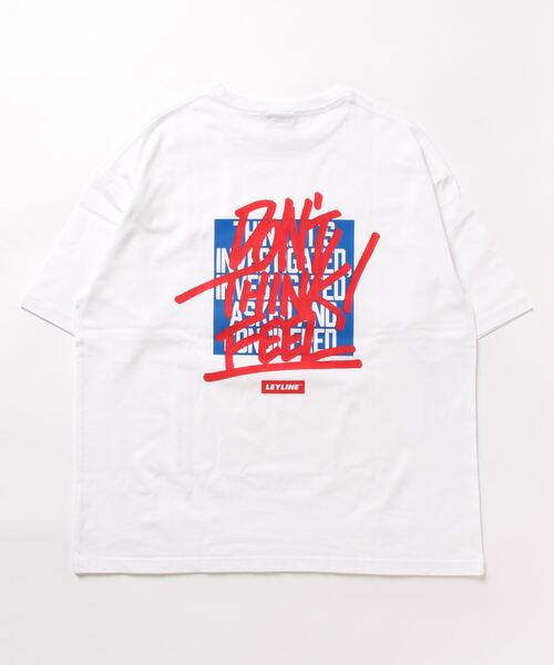 Leyline（レイライン）の「【Leyline】ビッグシルエットTシャツ「Over paint tee」（Tシャツ/カットソー・メンズ・ホワイト/ブラック・MEDIUM/LARGE/X-LARGE）」の5枚目の写真