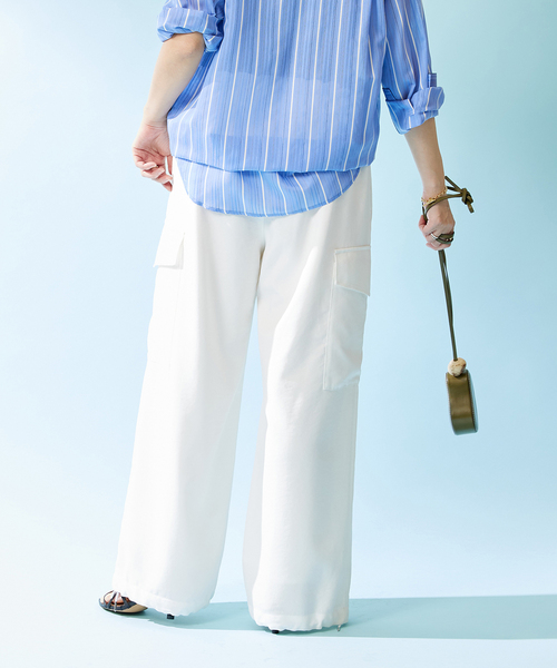 JOURNAL STANDARD リネンライクカーゴパンツ JOURNAL STANDARD（ジャーナルスタンダード）の「【＆FUNCTION
