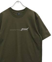 コットン天竺 / メッセージロゴプリント クルーネックTシャツ(半袖)
