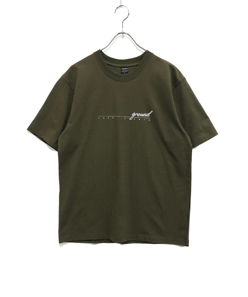 TRAP/U (トラップユー)の「コットン天竺 / メッセージロゴプリント クルーネックTシャツ(半袖)(Tシャツ/カットソー・メンズ・ホワイト/ブラック/オリーブ・M/L)」の8枚目の写真