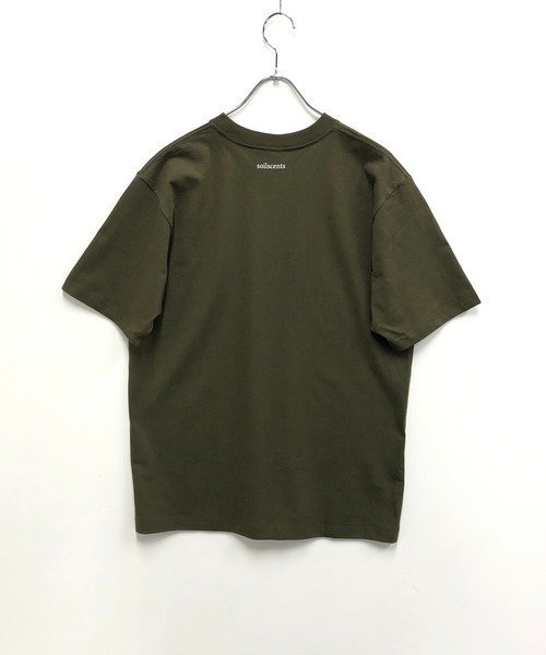 TRAP/U (トラップユー)の「コットン天竺 / メッセージロゴプリント クルーネックTシャツ(半袖)(Tシャツ/カットソー・メンズ・ホワイト/ブラック/オリーブ・M/L)」の9枚目の写真