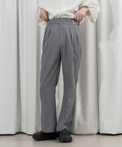 Adoon plain(アドーンプレーン)の「【Adoon plain】グルカフレアパンツ(セットアップ対応)(その他パンツ・メンズ・ブラック/グレー・SMALL/MEDIUM/LARGE)」の20枚目の写真