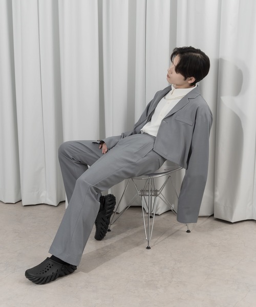 Adoon plain(アドーンプレーン)の「【Adoon plain】グルカフレアパンツ(セットアップ対応)(その他パンツ・メンズ・ブラック/グレー・SMALL/MEDIUM/LARGE)」の6枚目の写真