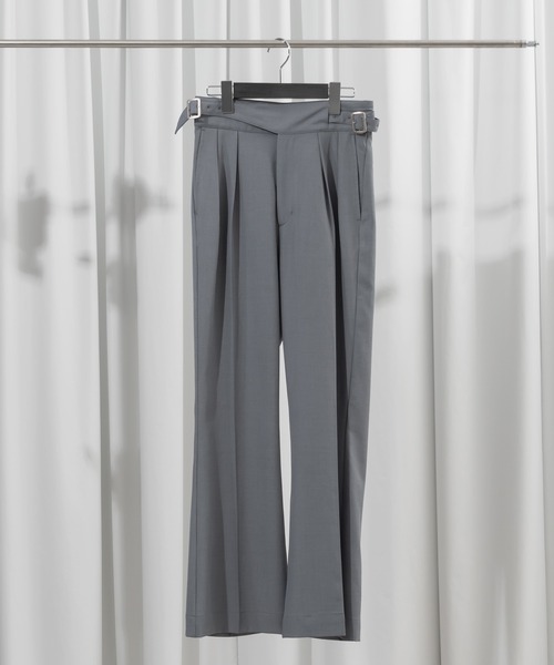 Adoon plain(アドーンプレーン)の「【Adoon plain】グルカフレアパンツ(セットアップ対応)(その他パンツ・メンズ・ブラック/グレー・SMALL/MEDIUM/LARGE)」の22枚目の写真