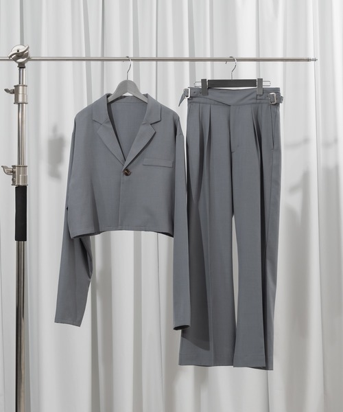 Adoon plain(アドーンプレーン)の「【Adoon plain】グルカフレアパンツ(セットアップ対応)(その他パンツ・メンズ・ブラック/グレー・SMALL/MEDIUM/LARGE)」の14枚目の写真