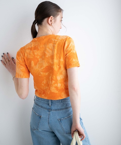 WEGO（ウィゴー）の「WEGO/タイダイリブT（Tシャツ/カットソー・レディース・ブラック/パープル/オレンジ・FREE）」の21枚目の写真