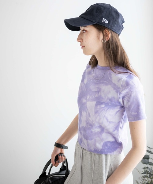 WEGO（ウィゴー）の「WEGO/タイダイリブT（Tシャツ/カットソー・レディース・ブラック/パープル/オレンジ・FREE）」の16枚目の写真