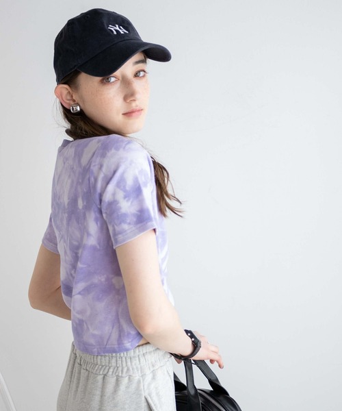 WEGO（ウィゴー）の「WEGO/タイダイリブT（Tシャツ/カットソー・レディース・ブラック/パープル/オレンジ・FREE）」の17枚目の写真