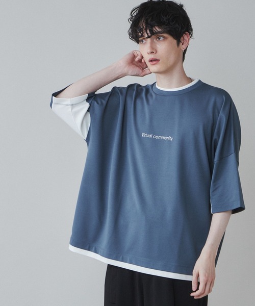 tシャツ ポンチティアードプルオーバー レディース Dot＆Stripes CHILD WOMAN tシャツ 30/-天竺 ティアードコットン