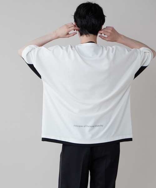LUCY（ルーシー）の「LUCY/ポンチレイヤードプルオーバー（Tシャツ/カットソー・メンズ・ブルー/ブラック/ホワイト・MEDIUM/LARGE）」の15枚目の写真