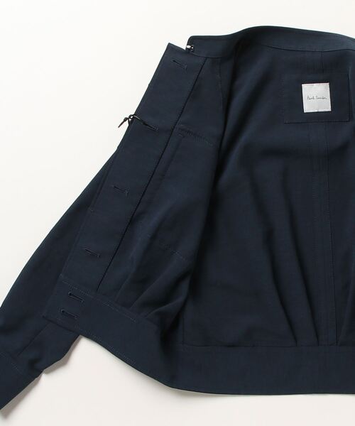 Paul Smith(ポールスミス)の「ウィメンズ リネンミックス ブルゾン / 135024 271JS(ブルゾン・レディース・ネイビー・40/38/42)」の2枚目の写真