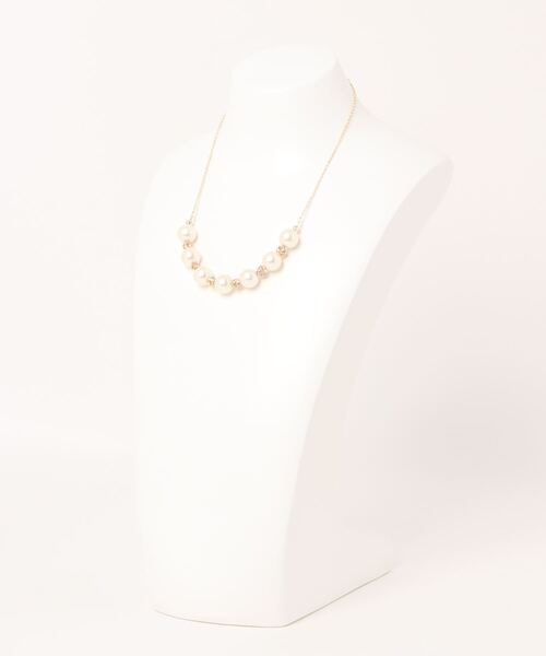Cupid Heart（キューピッドハート）の「【Cupid Heart】結婚式アクセ！コットンパールネックレス（ネックレス・レディース・ゴールド・MEDIUM）」の4枚目の写真
