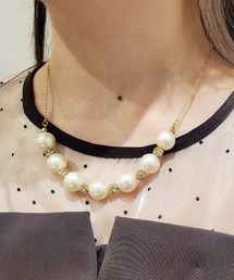 Cupid Heart | 【Cupid Heart】結婚式アクセ!コットンパールネックレス(ネックレス)