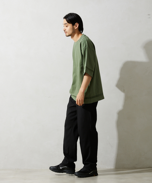 JOURNAL STANDARD relume（ジャーナルスタンダード　レリューム）の「レースラインTシャツ（Tシャツ/カットソー・メンズ・アイボリー/スモーク/サファリグリーン/ブラックミックス・MEDIUM/LARGE）」の14枚目の写真