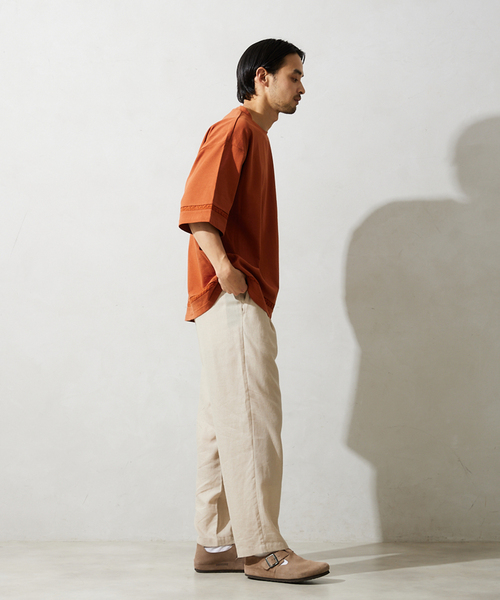 JOURNAL STANDARD relume（ジャーナルスタンダード　レリューム）の「レースラインTシャツ（Tシャツ/カットソー・メンズ・アイボリー/スモーク/サファリグリーン/ブラックミックス・MEDIUM/LARGE）」の11枚目の写真