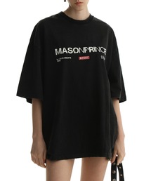 3カラー オーバーサイズ ロゴプリントTシャツ DT4147【MASONPRINCE】