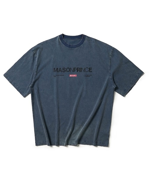 MASONPRINCE(メイソンプリンス)の「3カラー オーバーサイズ ロゴプリントTシャツ DT4147【MASONPRINCE】(Tシャツ/カットソー・メンズ・ブラック/ブルー/ホワイト・L/M/S)」の12枚目の写真