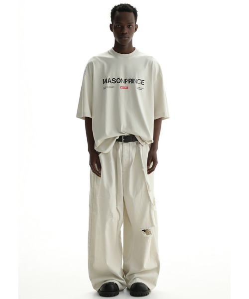 MASONPRINCE(メイソンプリンス)の「3カラー オーバーサイズ ロゴプリントTシャツ DT4147【MASONPRINCE】(Tシャツ/カットソー・メンズ・ブラック/ブルー/ホワイト・L/M/S)」の11枚目の写真