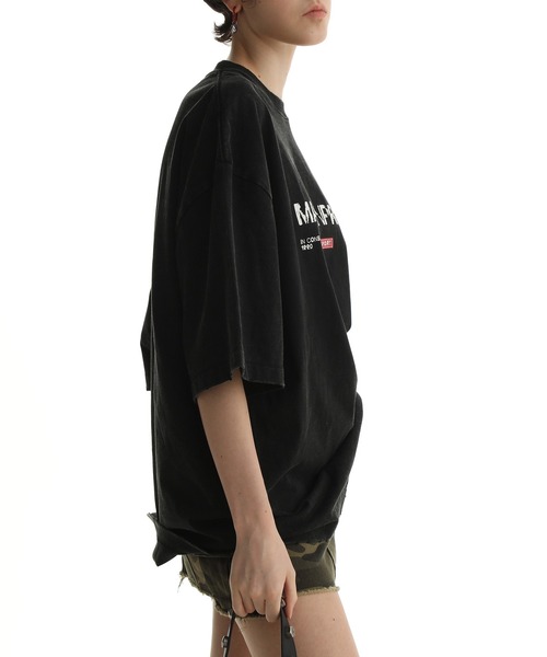3カラー オーバーサイズ ロゴプリントTシャツ DT4147