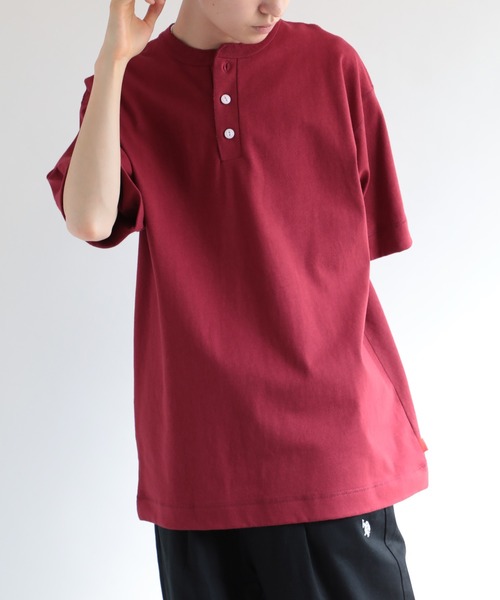 【セール】【Healthknit】Max Weight Henley S/S 半袖Tシャツ 51020 ※（Tシャツ/カットソー）｜Healthknit（ヘルスニット）
