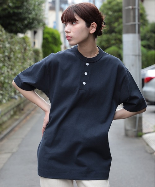 Healthknit(ヘルスニット)の「【Healthknit】Max Weight Henley S/S 半袖Tシャツ 51020 ※(Tシャツ/カットソー・メンズ・ネイビー/ホワイト/ライトグリーン/レッド/イエロー・L/XL/M)」の22枚目の写真