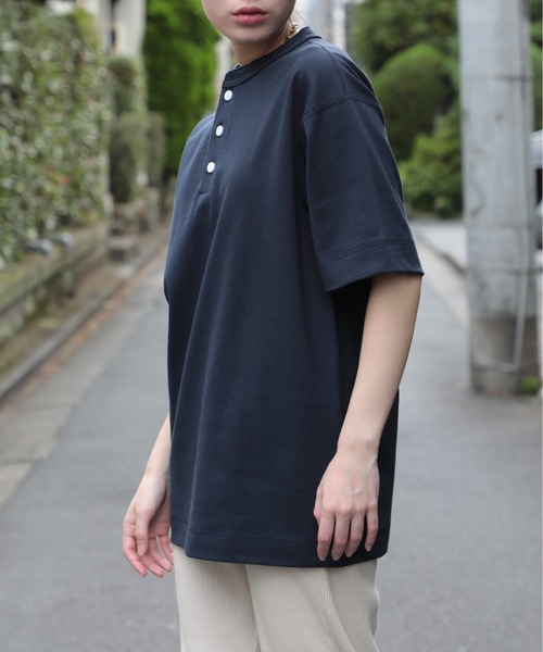 Healthknit(ヘルスニット)の「【Healthknit】Max Weight Henley S/S 半袖Tシャツ 51020 ※(Tシャツ/カットソー・メンズ・ネイビー/ホワイト/ライトグリーン/レッド/イエロー・L/XL/M)」の21枚目の写真