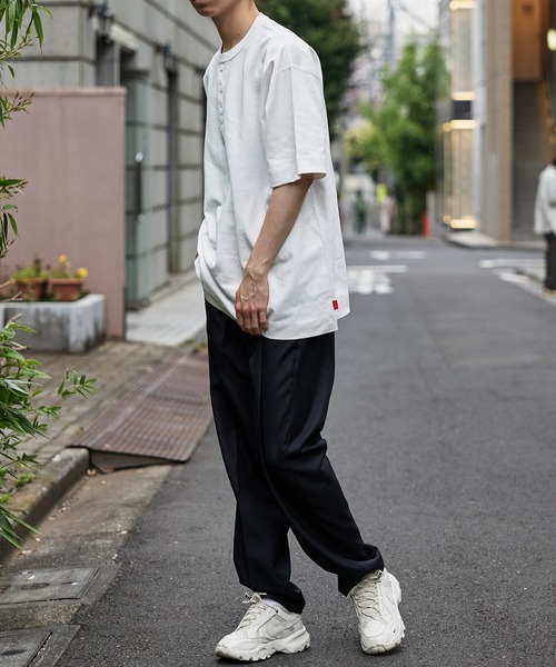 Healthknit(ヘルスニット)の「【Healthknit】Max Weight Henley S/S 半袖Tシャツ 51020 ※(Tシャツ/カットソー・メンズ・ネイビー/ホワイト/ライトグリーン/レッド/イエロー・L/XL/M)」の11枚目の写真