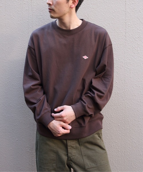 DANTON(ダントン)の「DANTON/ダントン スウェットTEEシャツ SWEAT T-SHIRT DT-C0204 TCB(Tシャツ/カットソー・メンズ・ホワイト/ブラック/アイボリー/チャコールグレー/グレイッシュベージュ/ダークグリーン/ダークブラウン/サックスブルー系1/ホワイト系その他/ブラウン・S/M/L/XL)」の7枚目の写真