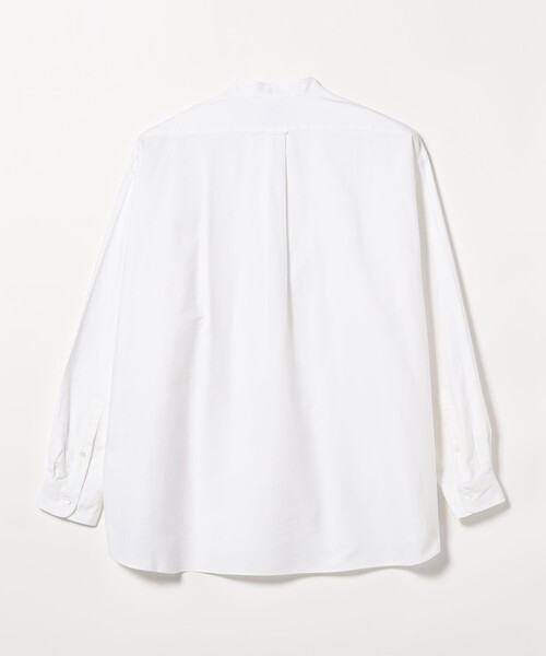 J.PRESS（ジェイプレス）の「J.PRESS × BEAMS LIGHTS / 別注 バンドカラー バギーフィット シャツ（シャツ/ブラウス・メンズ・ホワイト/サックスブルー・MEDIUM/LARGE）」の3枚目の写真